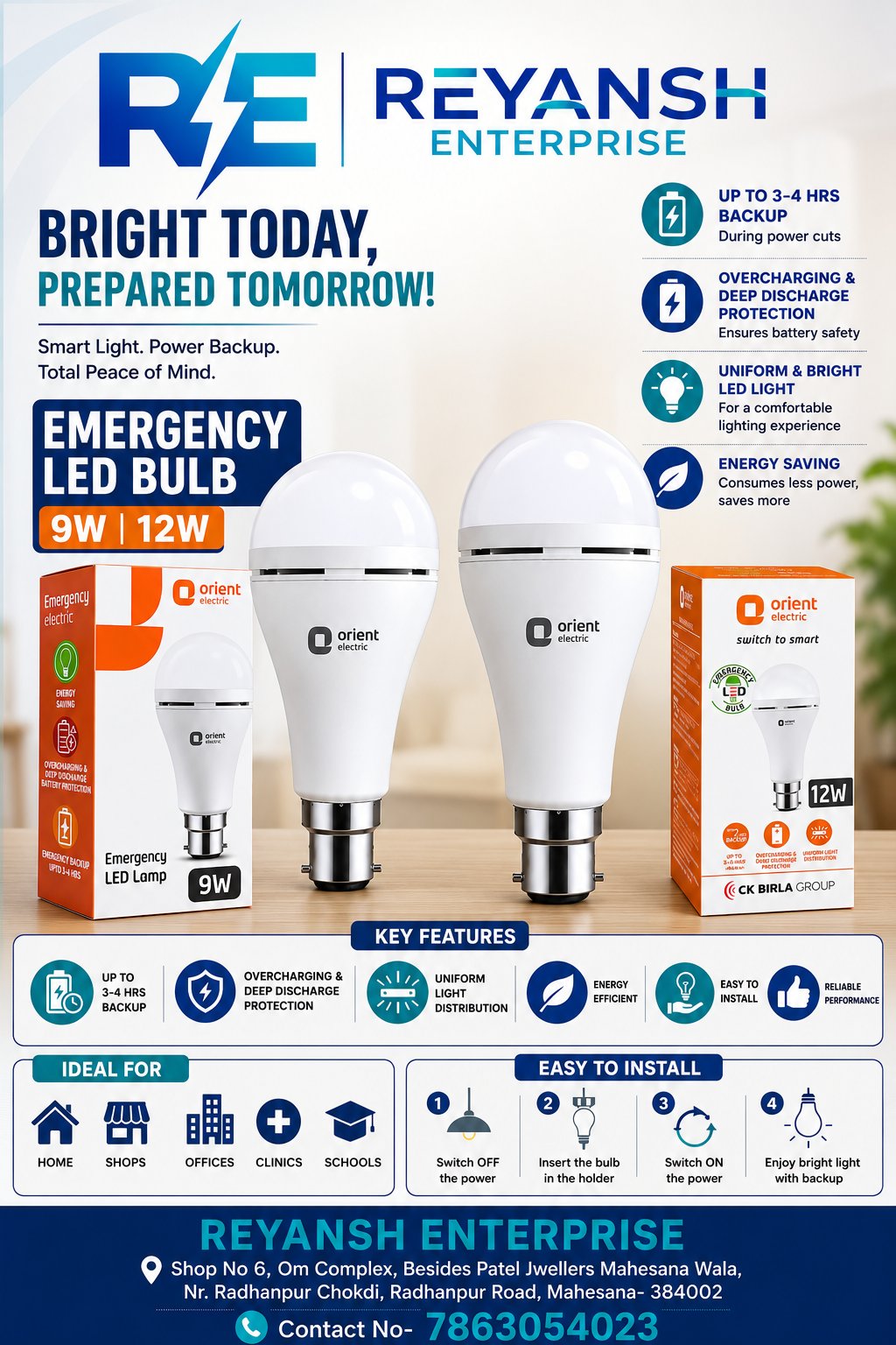 Inverter LED Lamp Orient